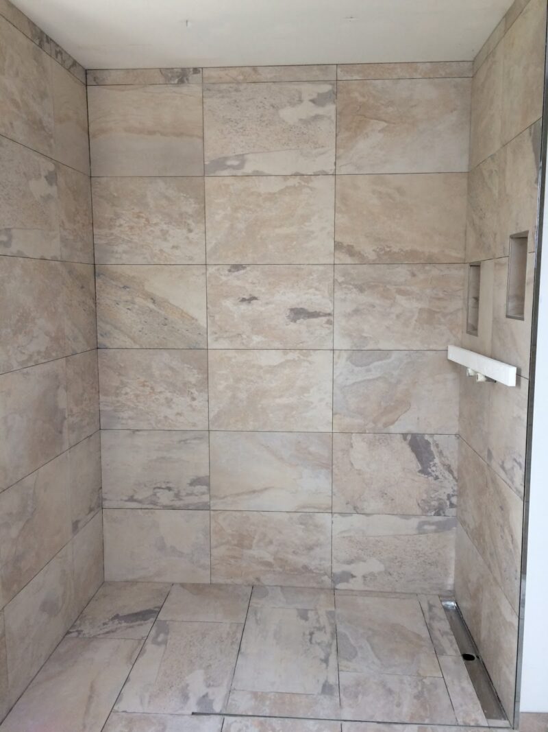 18 x 18 Natural Slate Winter porcelain tile - Image 3