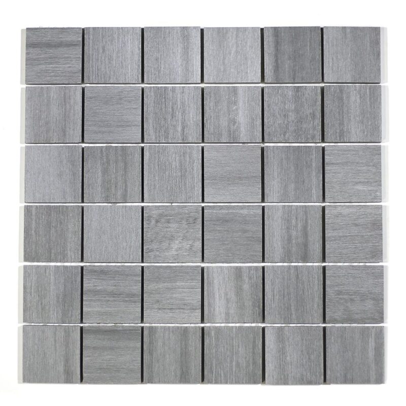 2 x 2 Muted Silver mosaic