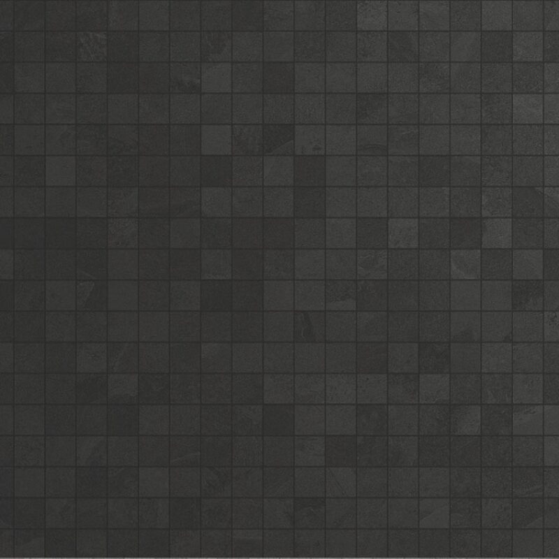 2 x 2 Brazilian Slate Rail Black Rectified Porcelain mosaic - Image 2