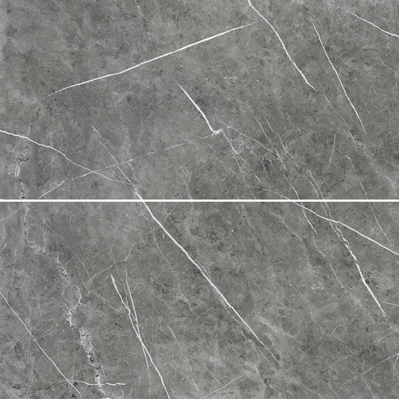 30 x 60" Theater Gray High Polished Rectified Porcelain Tile