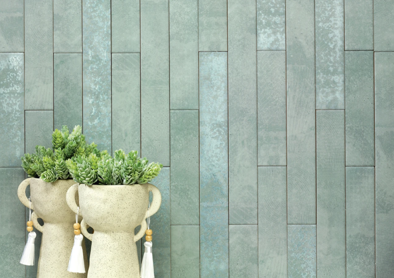 2 x 8 Masseria Salvia Mixed Patterns Decoative Subway Tile - Image 2