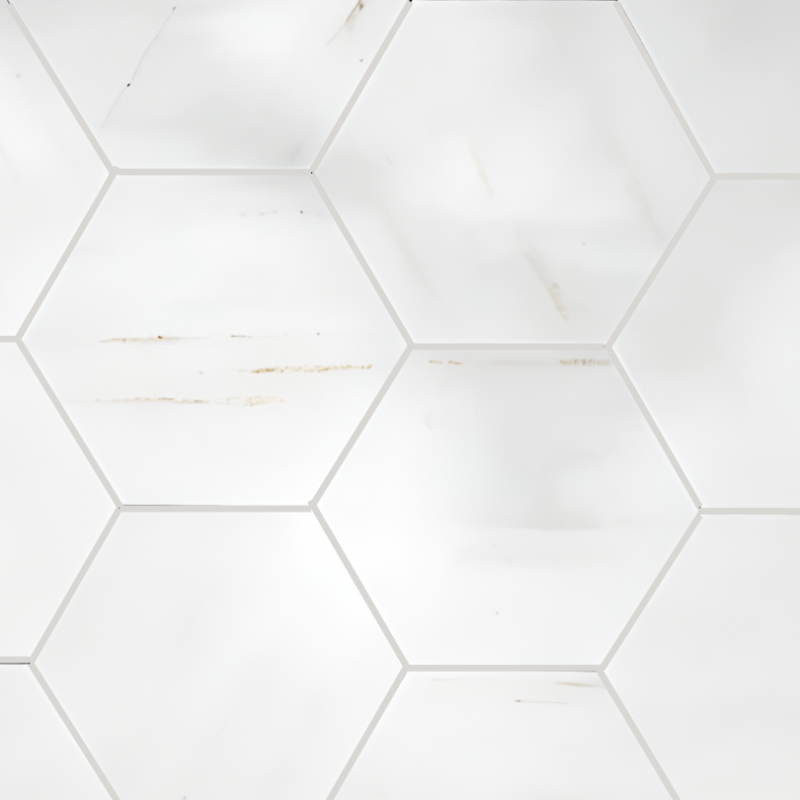 8 x 8 Marvo Beige Matte Porcelain Hexagon - Image 2