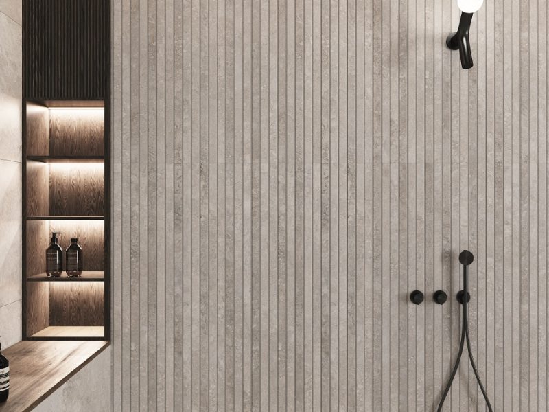 24 x 48 Toscano Metric Light Travertine Deco Matte Finished Rectified Porcelain Tile - Image 2