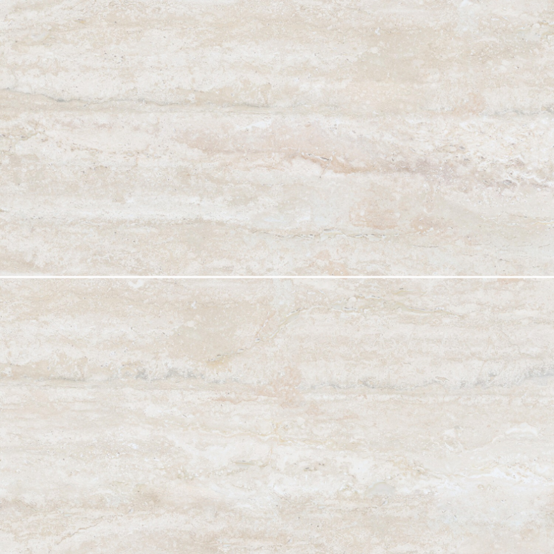 24 x 48 Travertine Vein Light Matte Finished Rectified Porcelain Tile