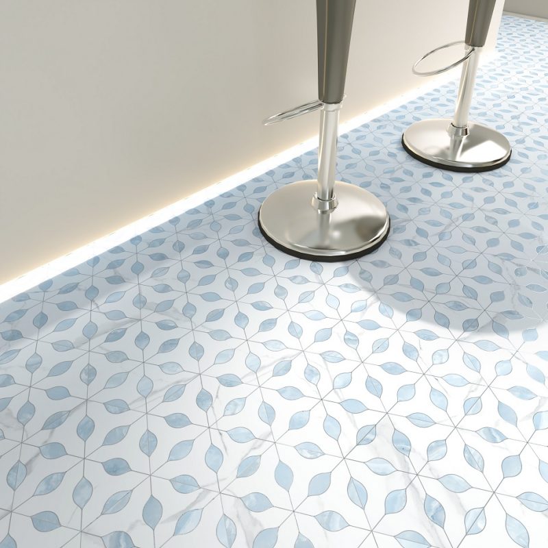 9 x 9 Alicante Topacio Decorative Porcelain Hexagon Tile - Image 2