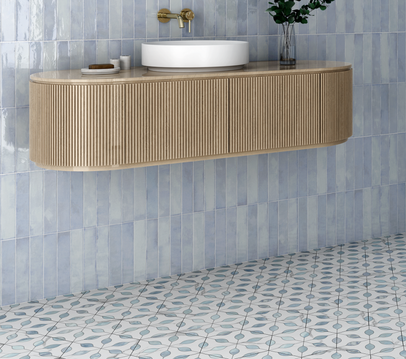 9 x 9 Alicante Topacio Decorative Porcelain Hexagon Tile - Image 3