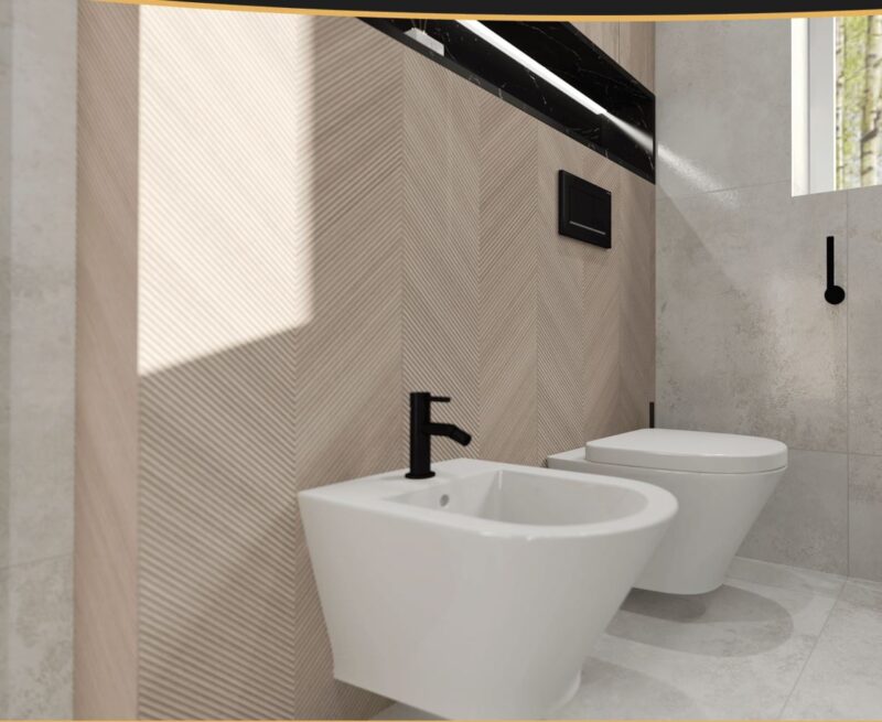 16 x 48 Vector Crema-Miel Decorative Chevron Tile - Image 3