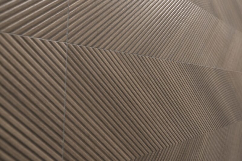 16 x 48 Vector Marron-Cacao Decorative Chevron Tile - Image 4