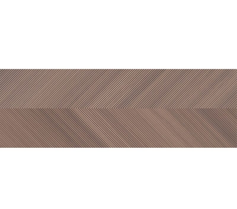 16 x 48 Vector Marron-Cacao Decorative Chevron Tile - Image 2