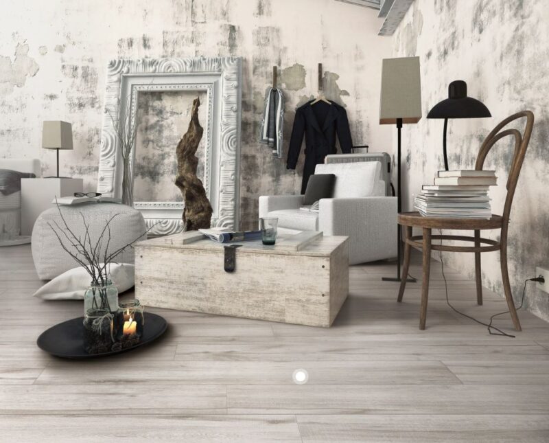 8 x 48 Essential Bianco Matte Rectified Porcelain Tile - Image 2