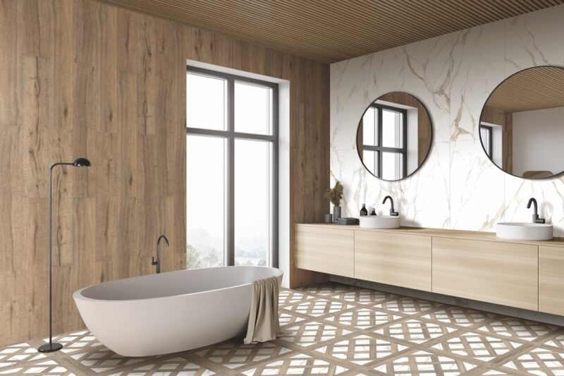 24 x 48 Prestige Calacatta Gold Matte Rectified Porcelain Tile - Image 2