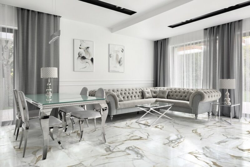 24 x 48 Prestige Calacatta Gold Matte Rectified Porcelain Tile - Image 3