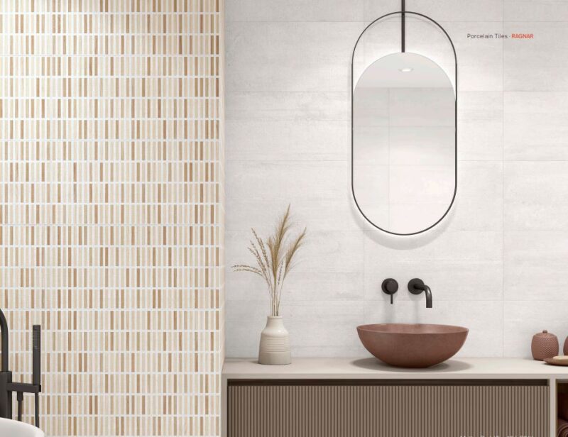 24 x 48 Dhara White Stone look rectified porcelain tile - Image 2