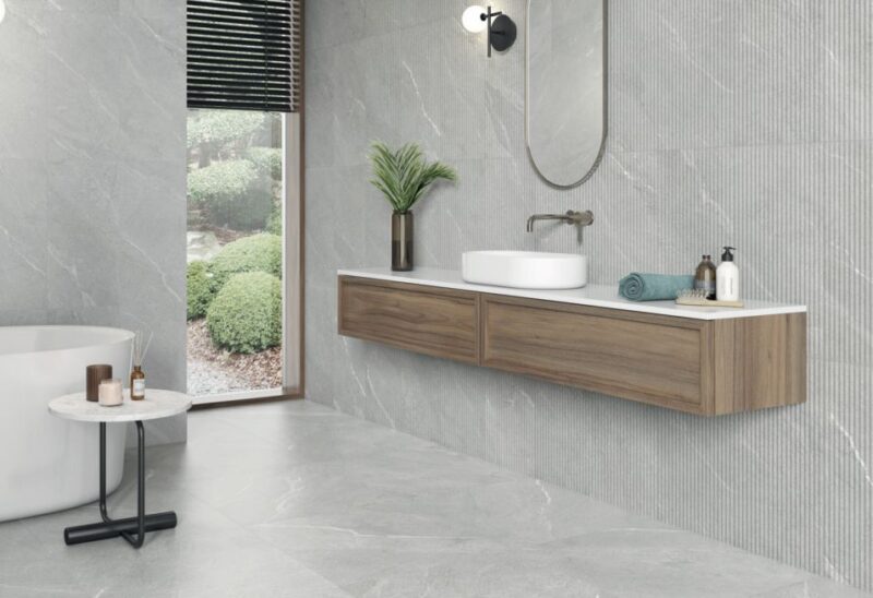 24 x 48 Dhara Ash Stone look rectified porcelain tile - Image 4