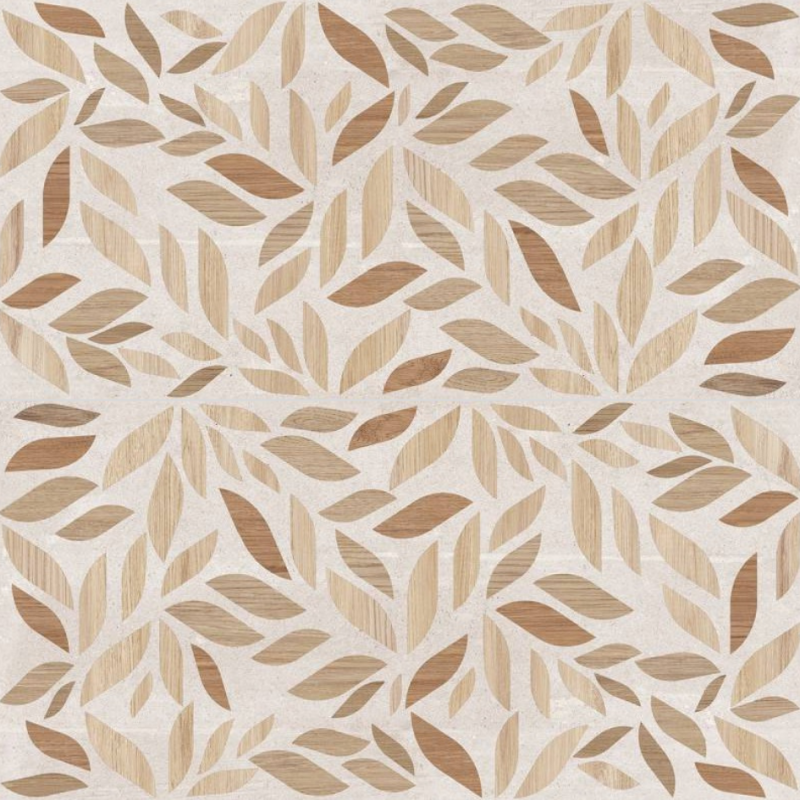 12 x 24 Ragnar Leia White Deco Matte Porcelain Tile