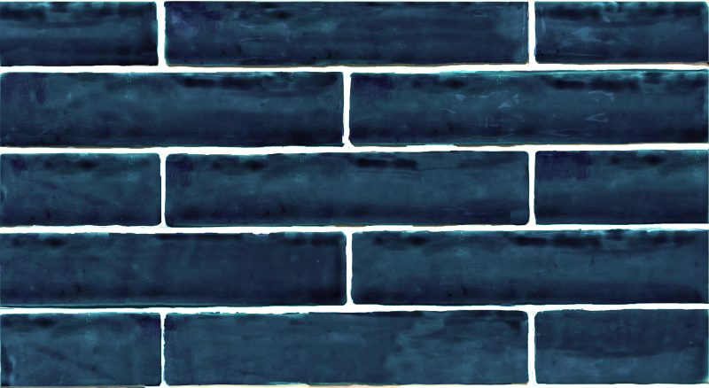 2 x 10 Nador Castille Blue Handmade Wall Subway Tile - Image 3