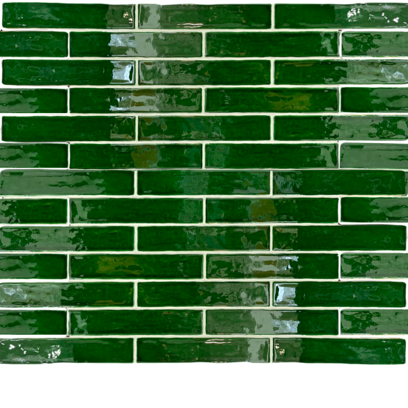 2 x 10 Nador Emerald Handmade Wall Subway Tile