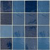 4.5 x 4.5 Nador Castille Blue Handmade Wall Subway Tile