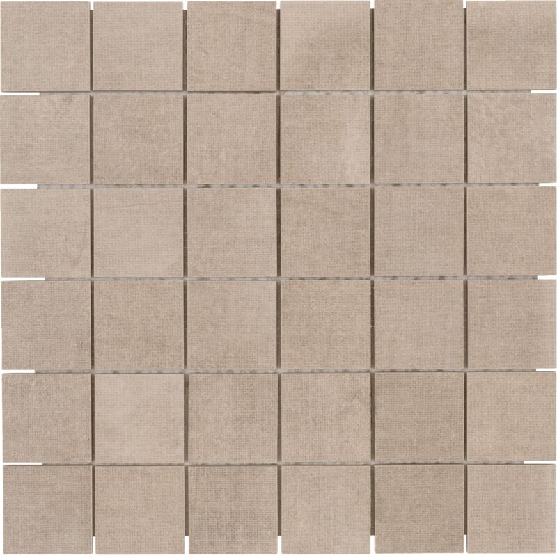 2 x 2 Fusion Greige Matte Porcelain Mosaic