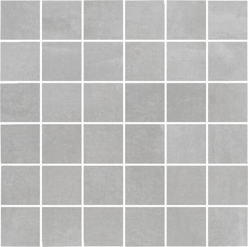 2 x 2 Fusion Silver Matte Porcelain Mosaic