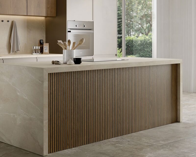 24 x 48 Canne 3D Black-Ecru Matte Porcelain Tile - Image 5