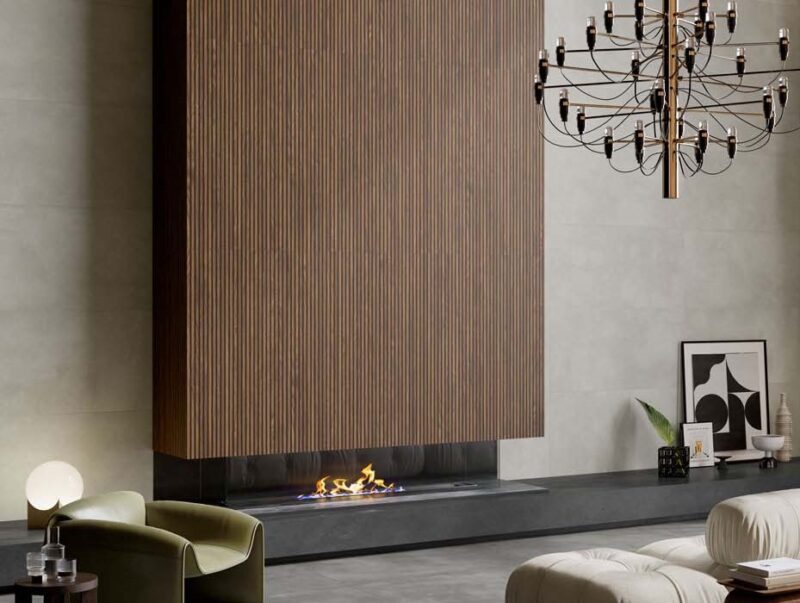 24 x 48 Canne 3D Black-Ecru Matte Porcelain Tile - Image 2