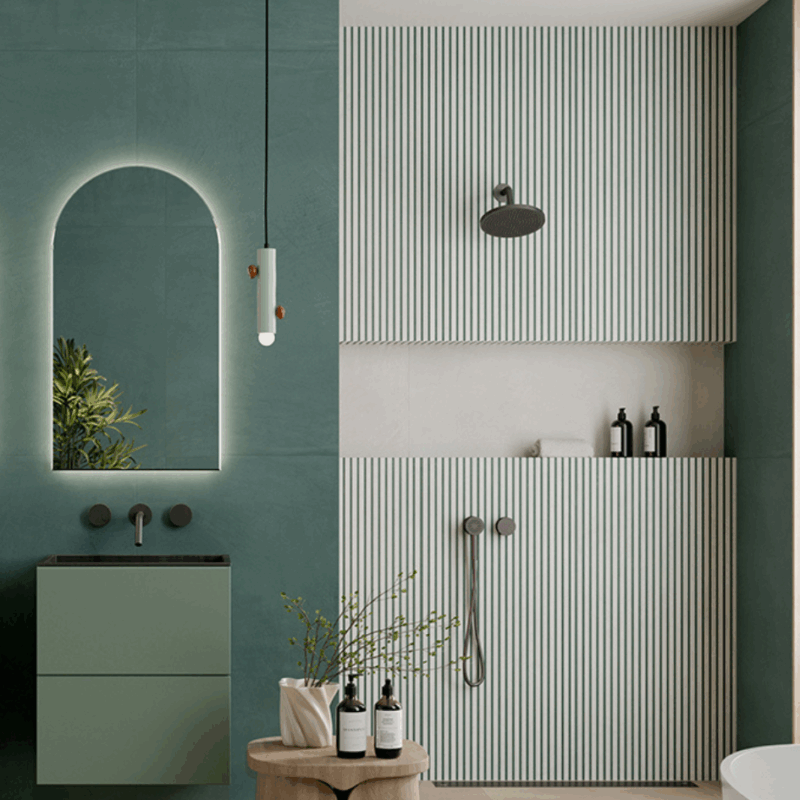 24 x 48 Ludo Nova 3D Avorio-Giada Matte Porcelain Tile - Image 2