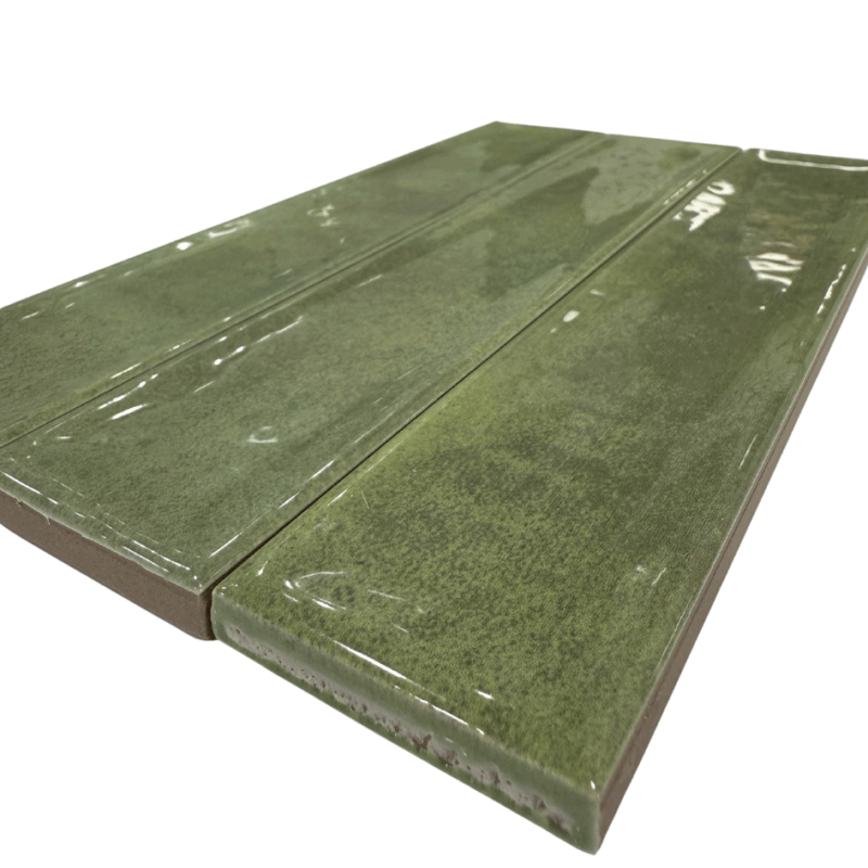 2 x 10 Mailo Verde Glossy Subway Tile - Image 3