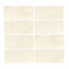 2.5 x 5 Clay White Matte Terracotta Look Porcelain Tile
