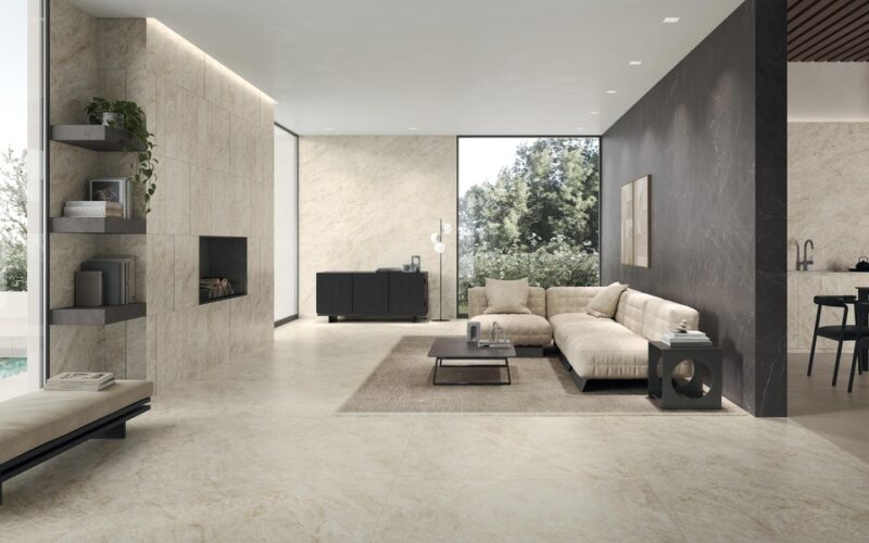 48 x 110 Marvel Diva Taj Mahal High Polished Porcelain Slab - Image 4