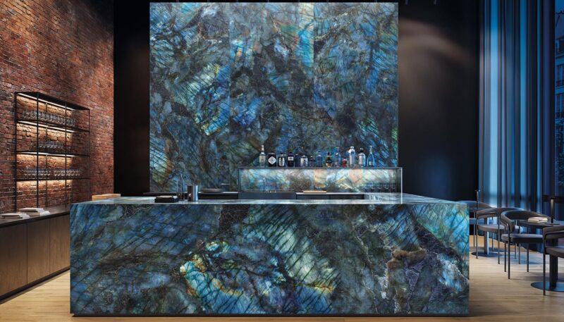 48 x 110 Lumia Labradorite High Polished Porcelain Slab - Image 4