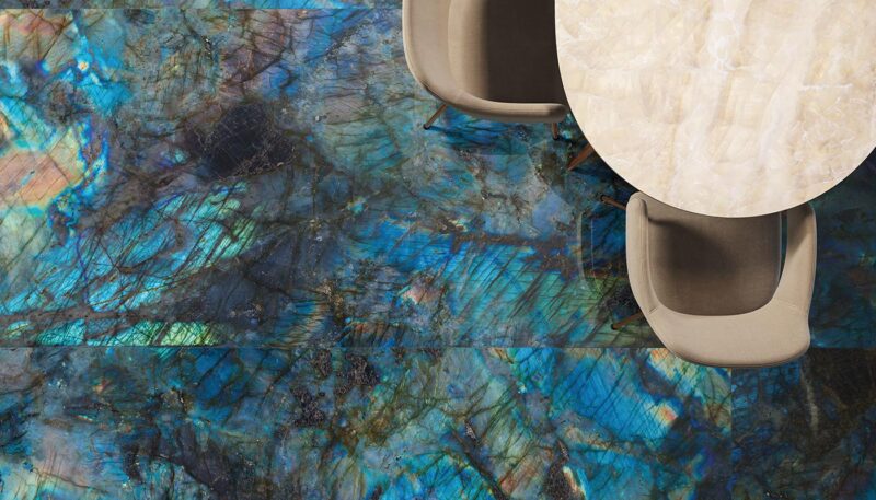 48 x 110 Lumia Labradorite High Polished Porcelain Slab - Image 3