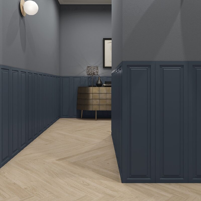 12 x 48 Boiserie Indigo Blue Porcelain Tile - Image 2