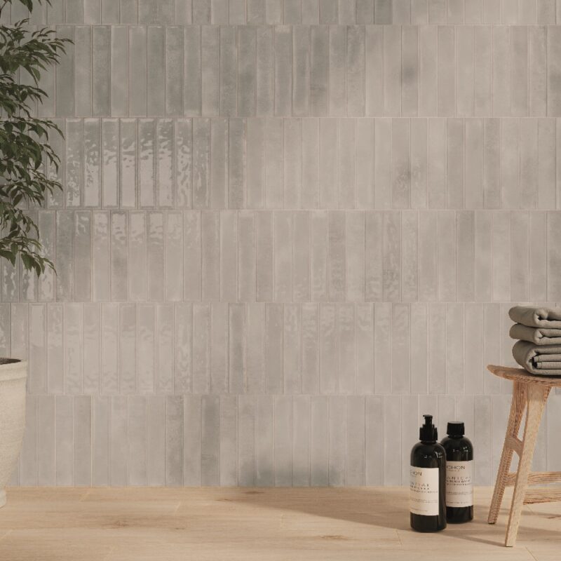 2 x 10 Mailo Gris Glossy Subway Tile - Image 2