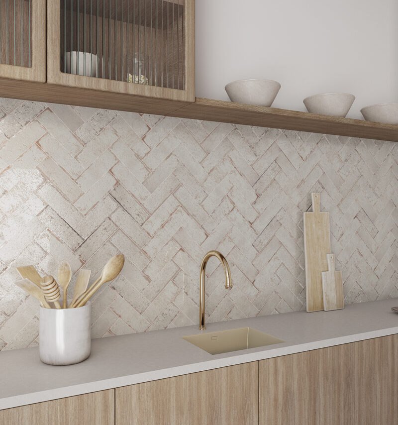 2.6 x 8 Musa Blanco Glossy Subway Porcelain Tile - Image 2