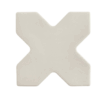 5 x 5 Argile Cruz-Cross White Matte Porcelain Tile