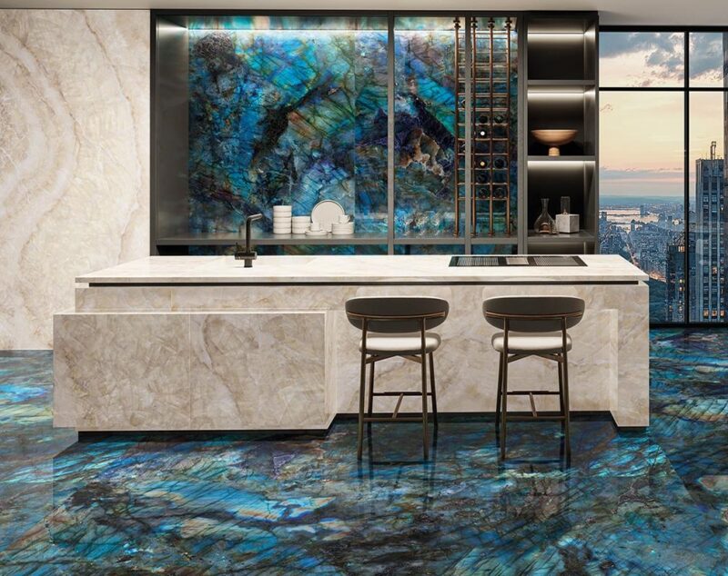 48 x 110 Lumia Labradorite High Polished Porcelain Slab - Image 2