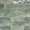 2.6 x 8 Musa Turquesa Glossy Subway Porcelain Tile