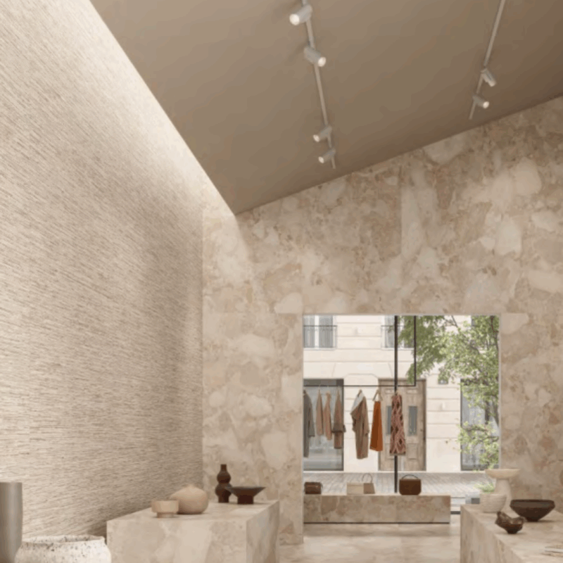 24 x 48 Matera Ritmo Beige Deco Porcelain Tile - Image 2