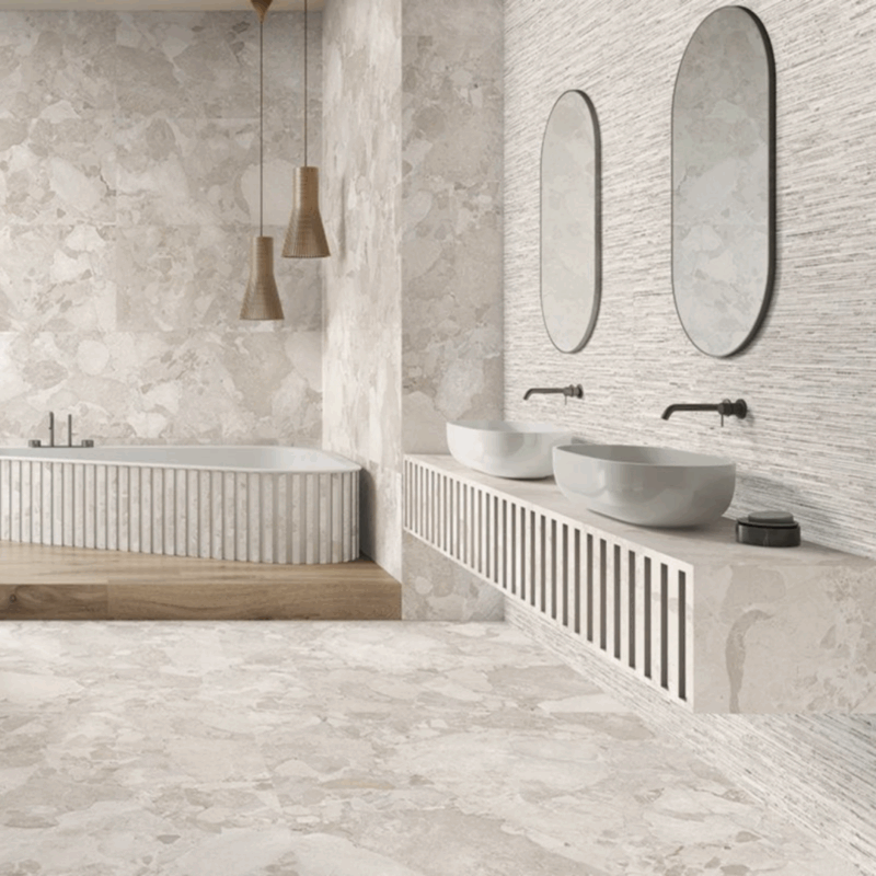 24 x 48 Matera Ritmo Greige Deco Porcelain Tile - Image 4