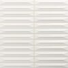 8 x 8 Nairobi Arrow Off White Glossy Kitkat Tile