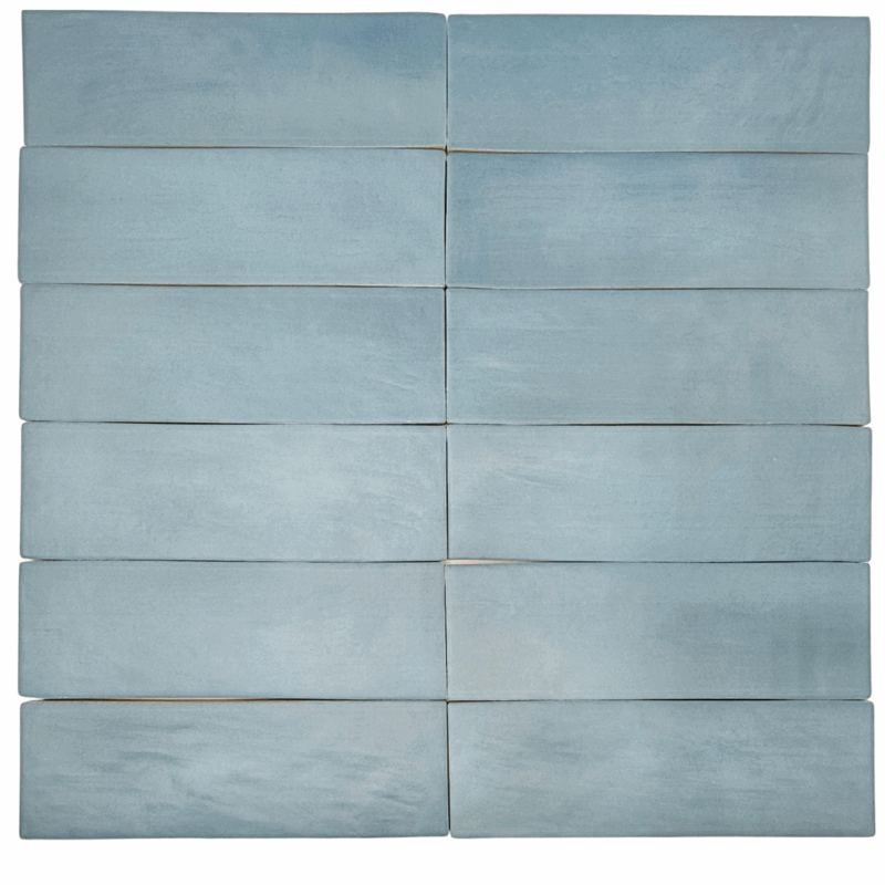 2.6 x 8 Kanso Blue Matte Ceramic Tile