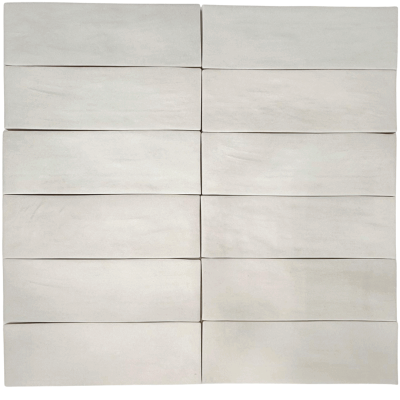 2.6 x 8 Kanso White Matte Ceramic Tile
