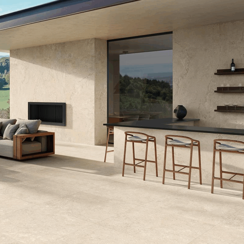 24 x 48 Unique Borgogne Variee Beige Lappato Porcelain Tile - Image 9