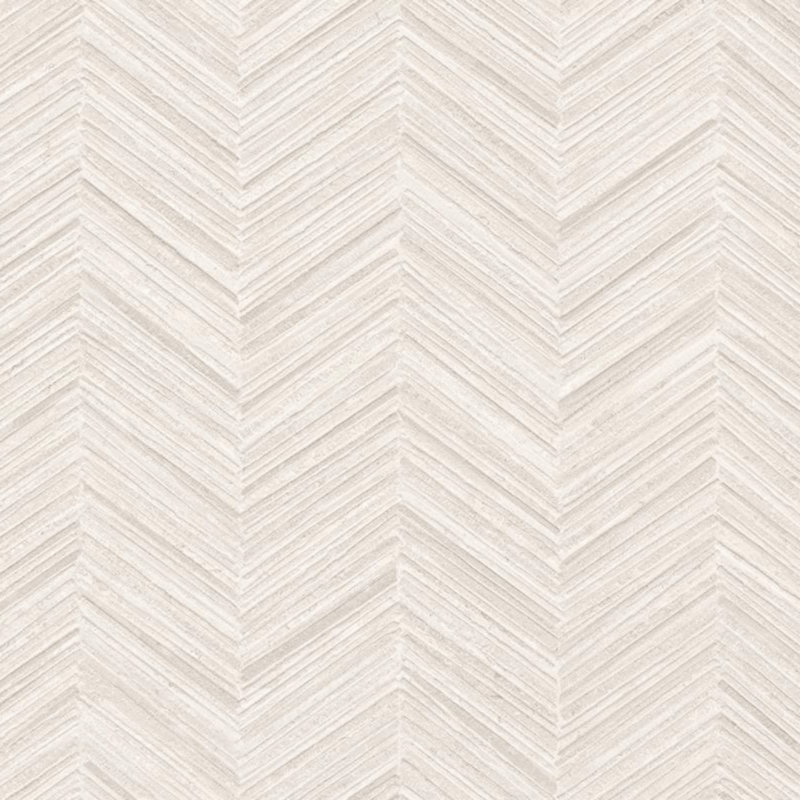 24 x 48 Unique Borgogne Pointes Blanc Chrevron Deco Porcelain Tile