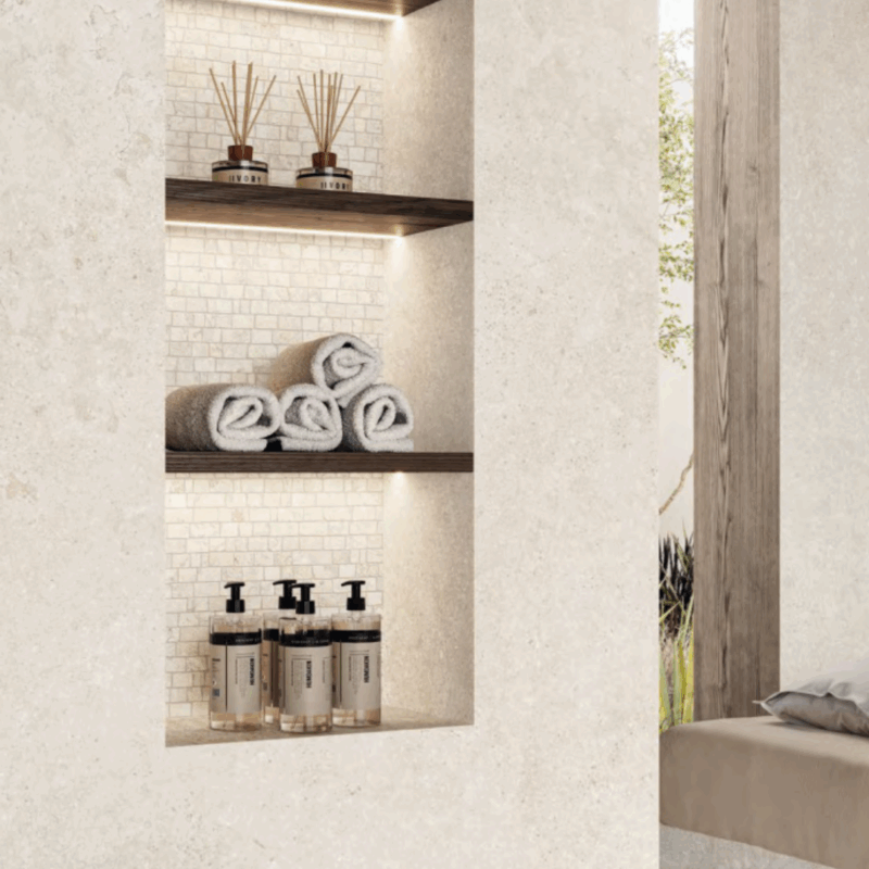 24 x 48 Unique Borgogne Variee Blanc Lappato Porcelain Tile - Image 3