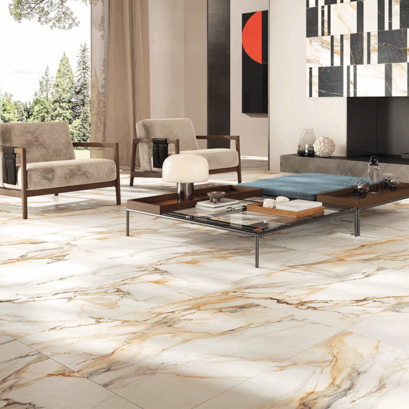 24 x 48 Sic Prestige Calacatta Gold Matte Porcelain Tile - Image 3