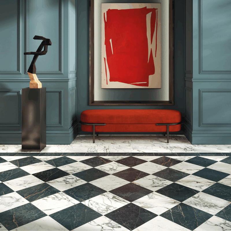 12 x 12 Sic Prestige Calacatta Gold Matte Porcelain Tile - Image 3
