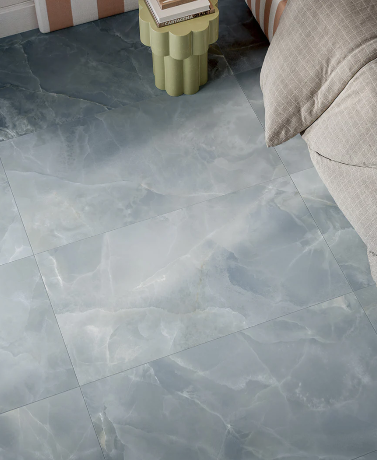 12 x 24 Lucent Blue Matte Porcelain Tile - Image 3