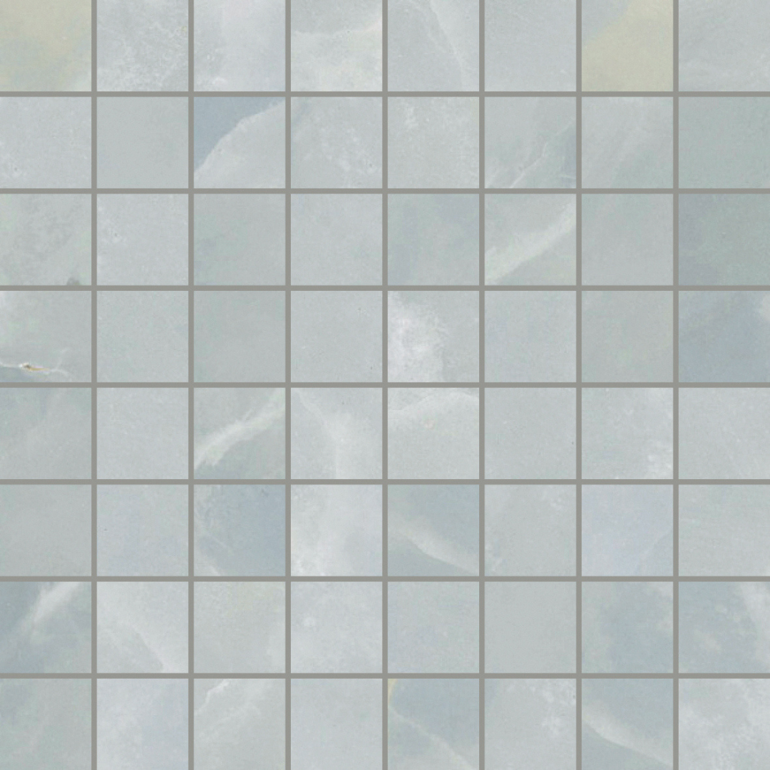 1.5 x 1.5 Lucent Blue Matte Porcelain Mosaic